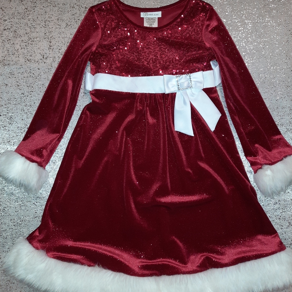 Christmas dress for girl 6-7 years old
